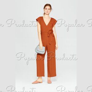 A New Day | Wide-Leg Jumpsuit, Rust